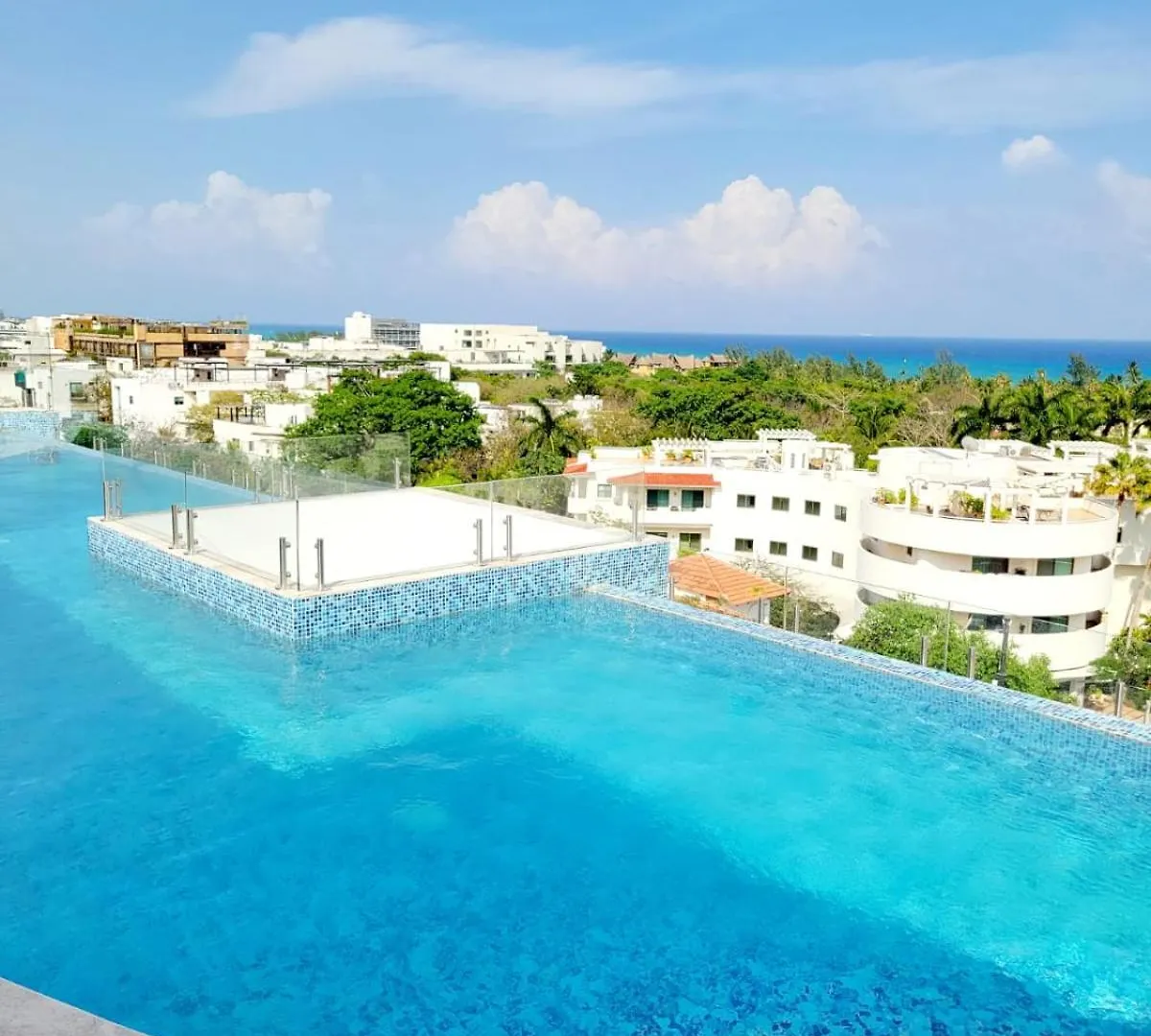 Stylish Condo With Roof Top Ocean Views Near Mamitas Beach And 5Th Ave Πλάγια Ντελ Κάρμεν 0*,  Μεξικό